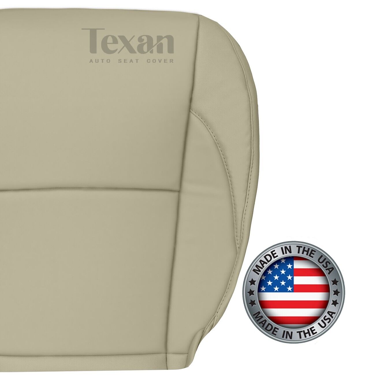 For 2007 to 2012 Lexus ES350 Driver Side Bottom Leather Replacement Seat Cover Tan
