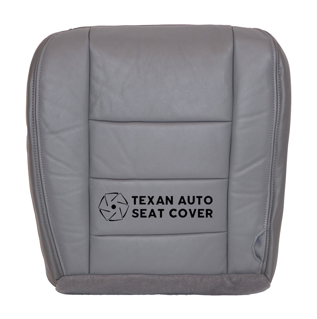 2002 - 2005 Ford Excursion XLT Driver Bottom Synthetic Leather Seat Cover Gray