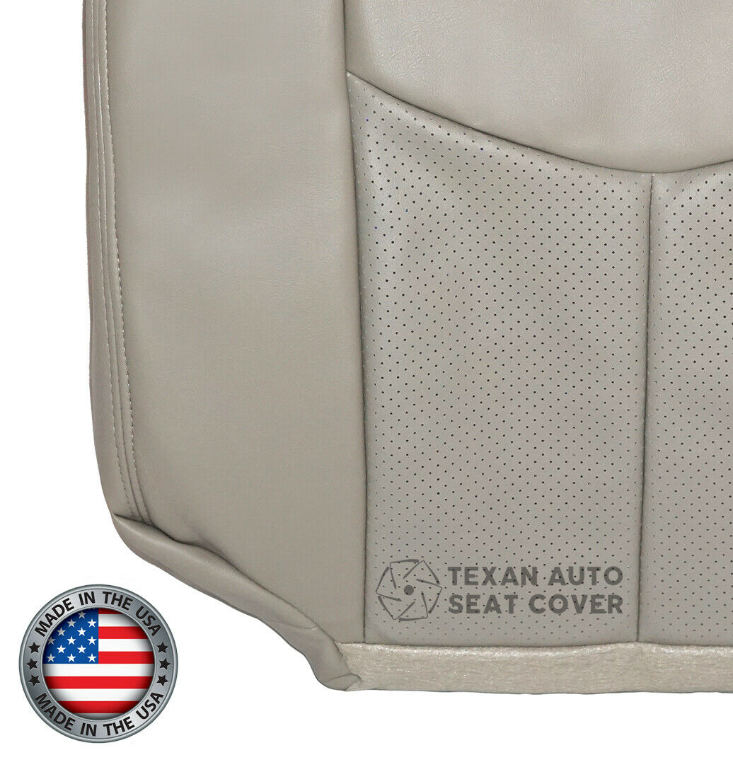 2003, 2004, 2005, 2006 Cadillac Escalade ESV, EXT Passenger Side Bottom Synthetic Leather Replacement Seat Cover Shale Tan