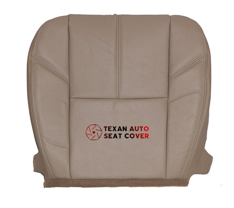 2007 to 2014 Chevy Silverado Passenger Bottom Leather Seat Cover Tan