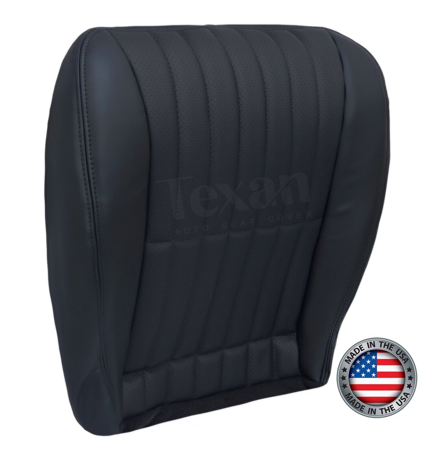 2000, 2001, 2002 Chevy Camaro SS V6 RS Driver Bottom Perforated Synthetic Leather Seat Cover Black