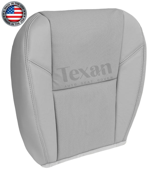 2009, 2010, 2011, 2012, 2013 Chevy Avalanche LS, LT, LTZ Synthetic Leather with Perforated Inserts Passenger Bottom Seat Cover Gray