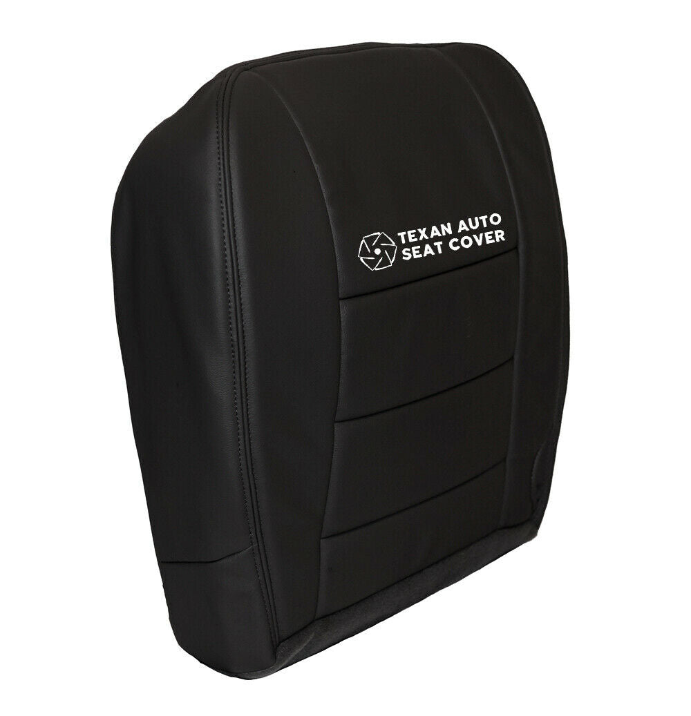 2002, 2003, 2004, 2005, 2006, 2007 Ford F250 F350 F450 F550 Lariat XLT Sport Driver Bottom Leather Seat Cover Black