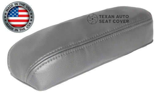 2003, 2004, 2005, 2006, 2007 Ford F250 F350 F450 F550 Lariat XLT, Crew Cab Lariat Driver Armrest Synthetic Leather Replacement Cover Gray