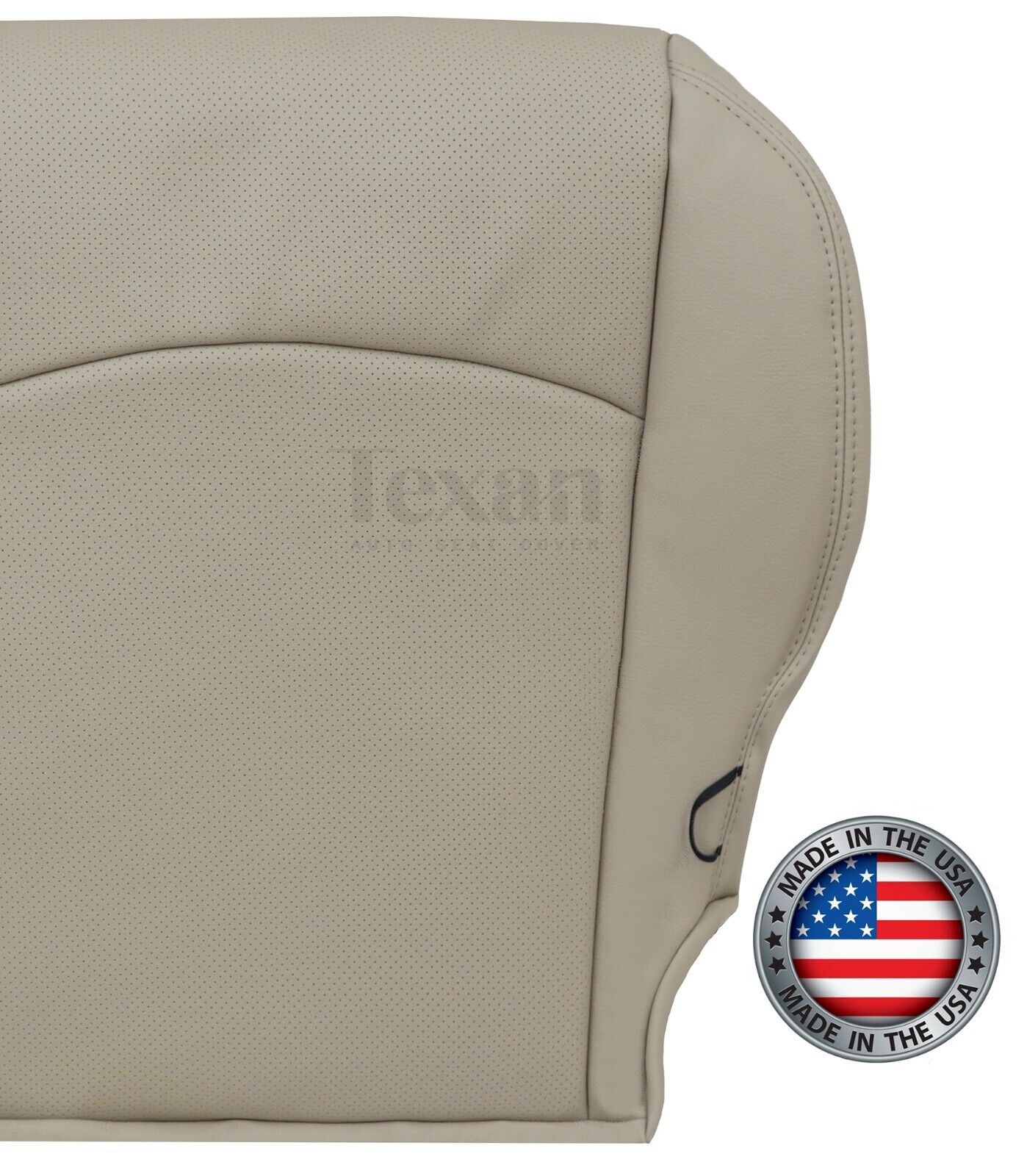Fits 2013, 2014, 2015, 2016, 2017, 2018 Dodge Ram Driver Side Bottom Perforated Leather Replacement Seat Cover Tan