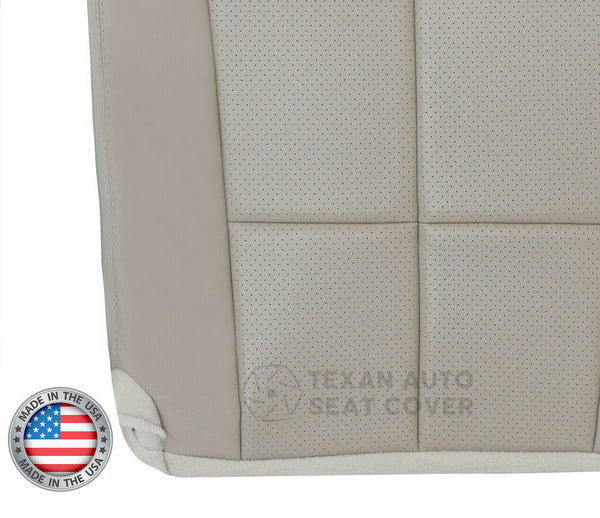 2007, 2008, 2009, 2010, 2011, 2012, 2013, 2014 Lincoln Navigator 2WD Passenger Bottom Perforated Leather Seat Cover Gray