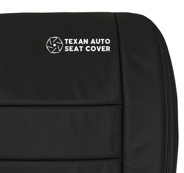 2002, 2003, 2004, 2005, 2006, 2007 Ford F250 F350 F450 F550 Lariat XLT sport Passenger  Bottom Leather Seat Cover Black
