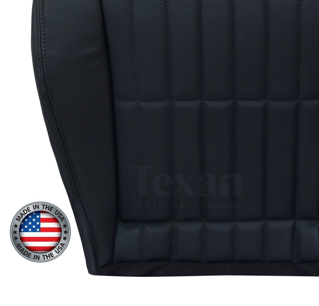 2000, 2001, 2002 Chevy Camaro SS V6 RS Passenger Bottom Perforated Leather Seat Cover Black