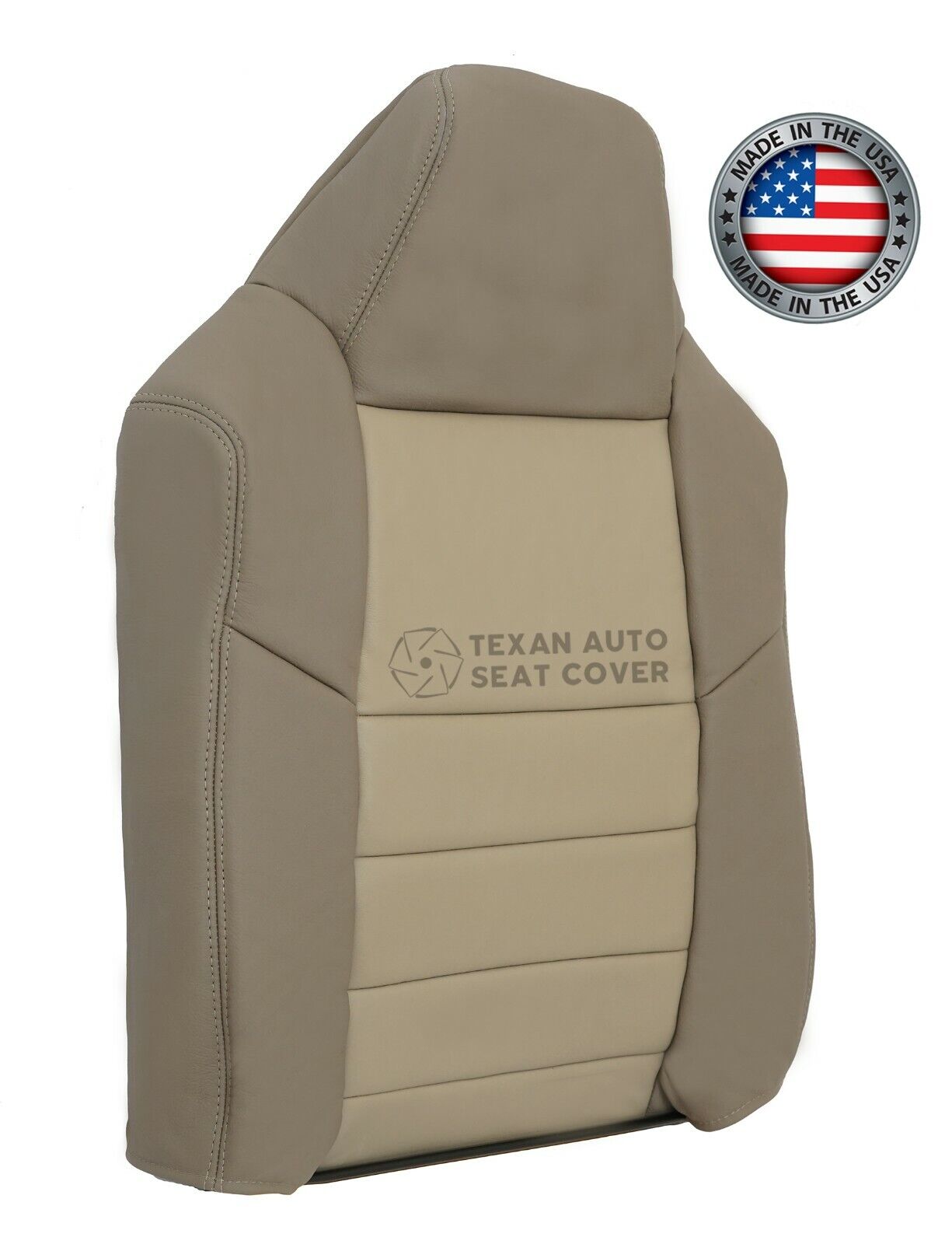 2002 2003 2004 Ford Excursion Eddie Bauer Driver Side Top Leather Seat Cover Tan