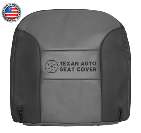 1999, 2000 Chevy Tahoe Limited, Z71 -Driver Side Bottom Leather Replacement Seat Cover 2 Tone Gray
