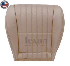 1997 to 2002 Chevy Camaro SS V6 RS Driver Side Bottom Perforated Synthetic Leather Replacement Seat Cover Tan