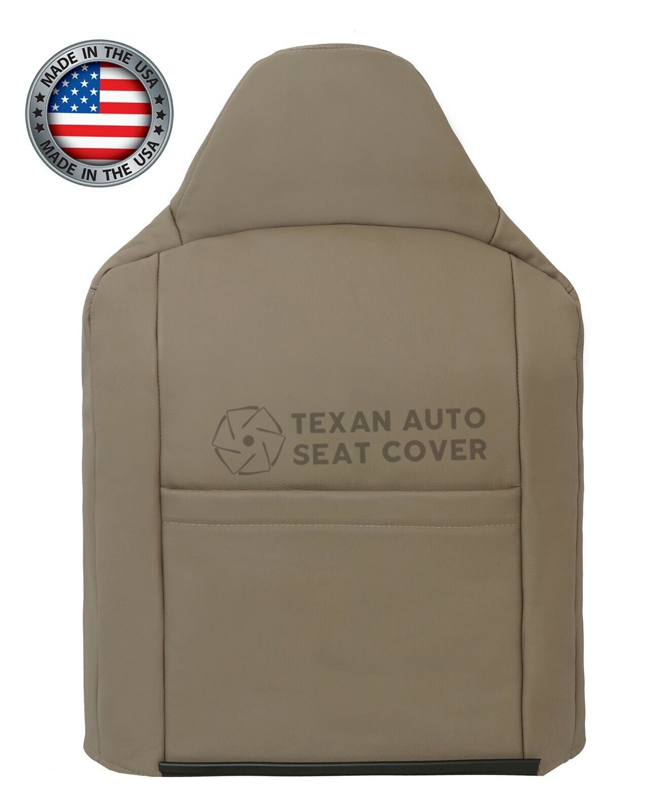 2002 2003 2004 Ford Excursion Eddie Bauer Driver Side Top Leather Seat Cover Tan