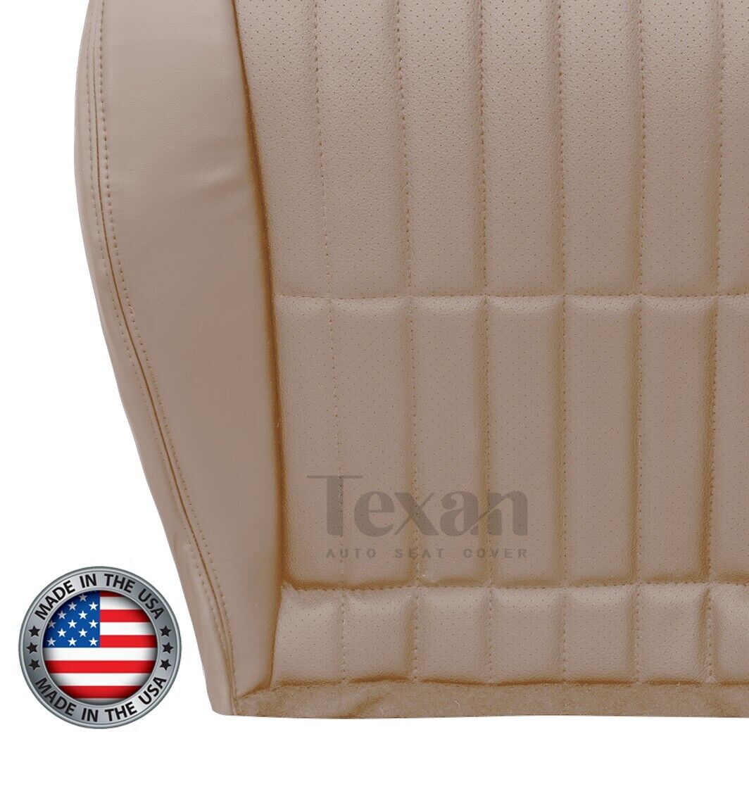 1997 to 2002 Chevy Camaro SS V6 RS Passenger Side Bottom Perforated Leather Replacement Seat Cover Tan