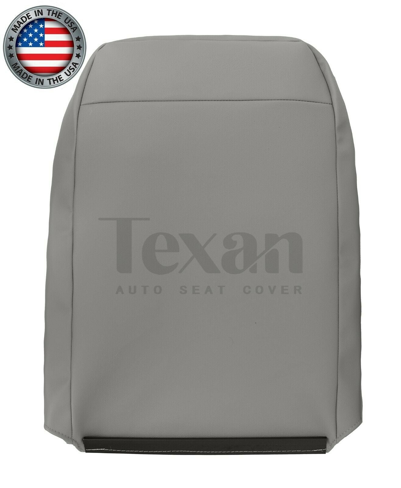 1999  to 2004 Ford Mustang GT V8 Driver Side Lean Back Perforated Leather Replacement Seat Cover Gray
