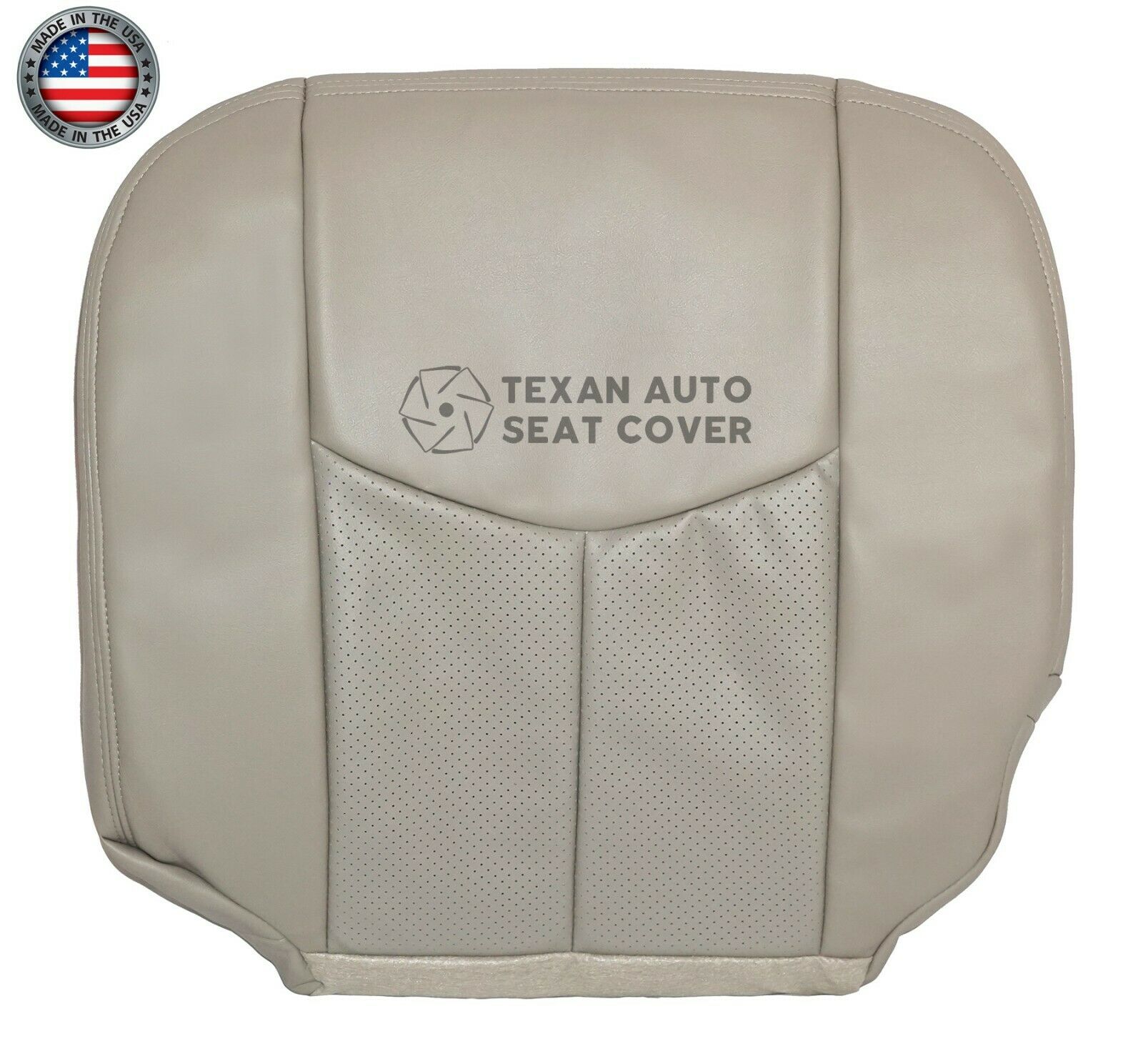 2003 2004 2005 2006 Cadillac Escalade EXT ESV Driver Bottom Perforated Leather Seat Cover Shale