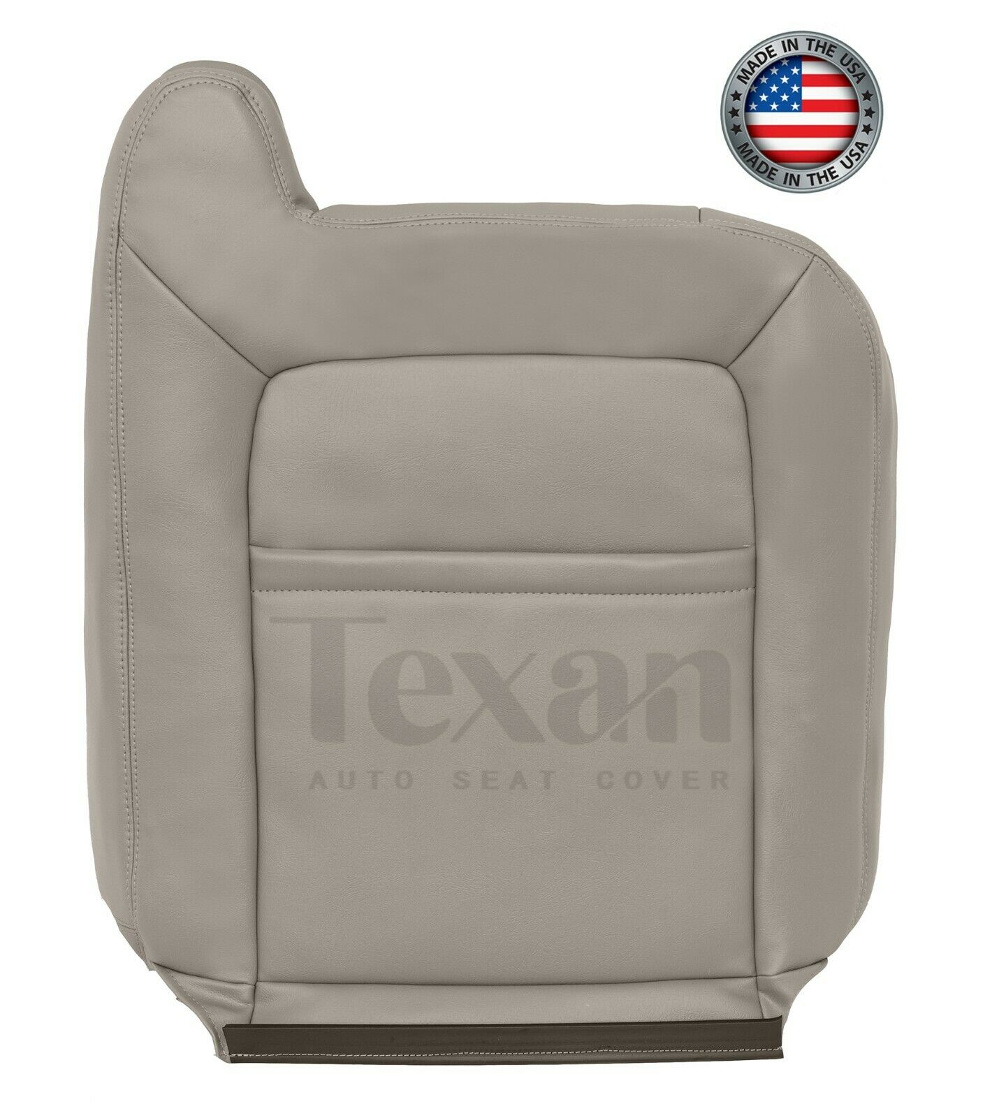 2003, 2004, 2005, 2006 Cadillac Escalade EXT ESV Driver Side Lean Back Perforated Synthetic Leather Replacement Seat Cover Shale