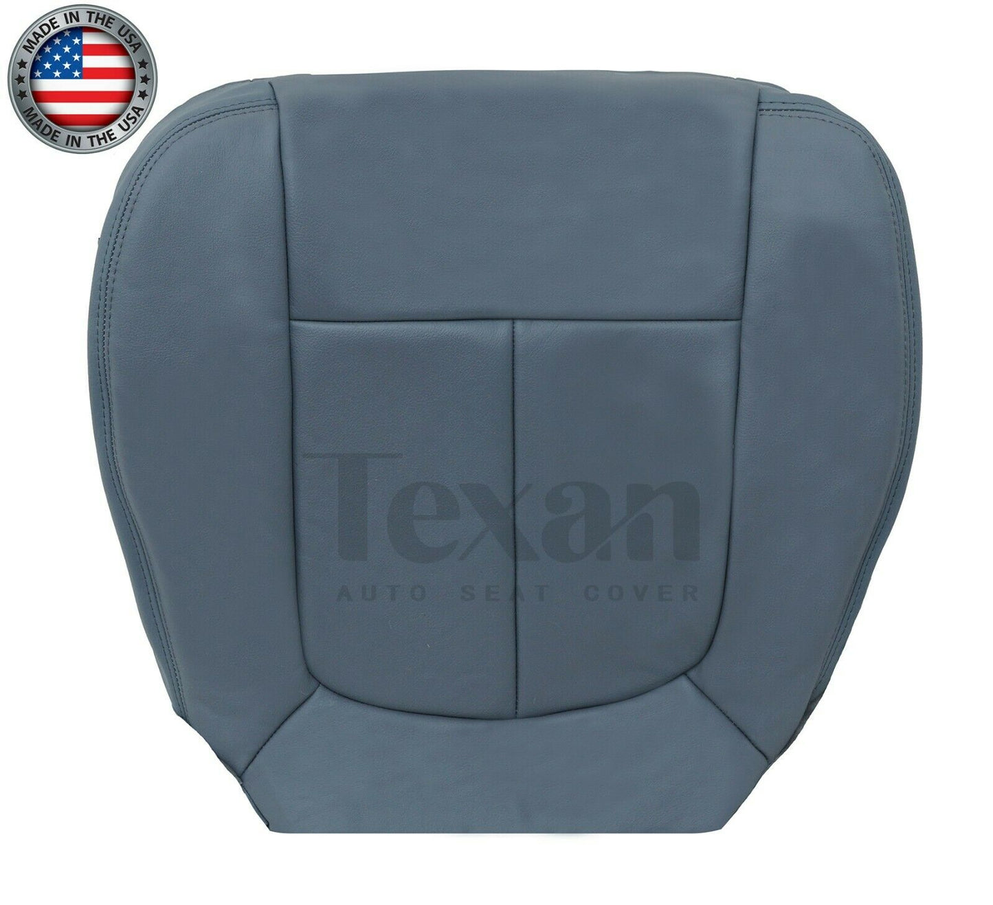 2011 to 2014 Ford F150 Lariat Driver Side Bottom Leather Replacement Seat Cover Gray