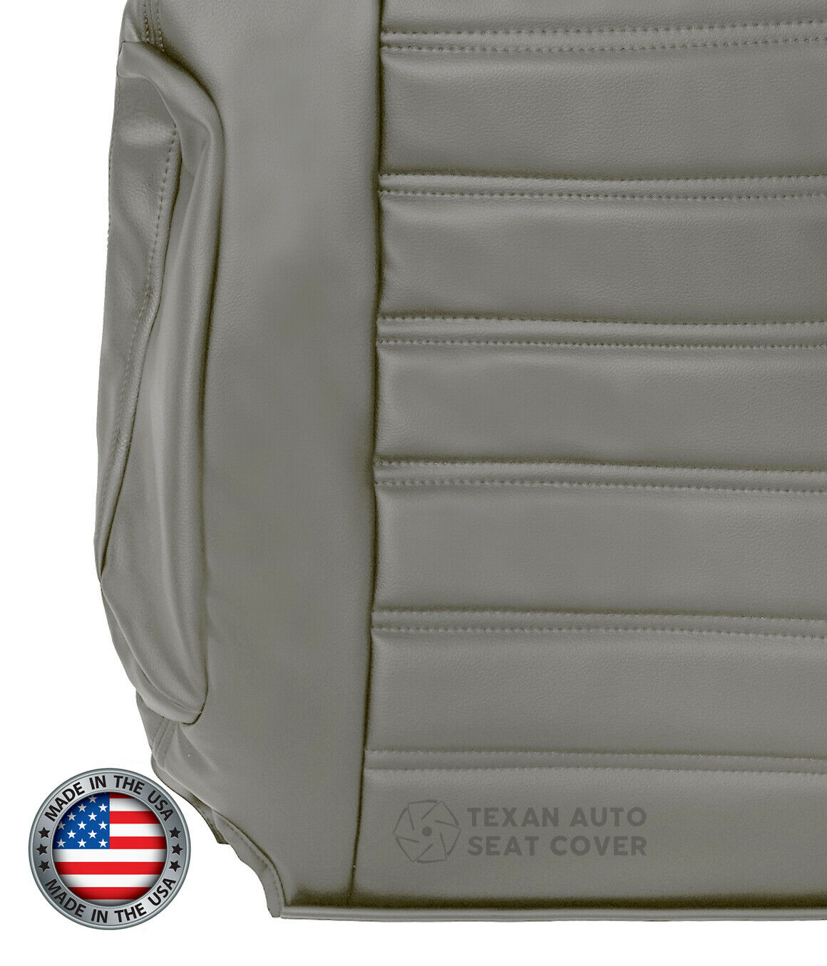 2003, 2004, 2005, 2006, 2007, Hummer H2 SUV, SUT, Truck, Luxury, Adventure Driver Side lean back Leather Seat Cover Gray