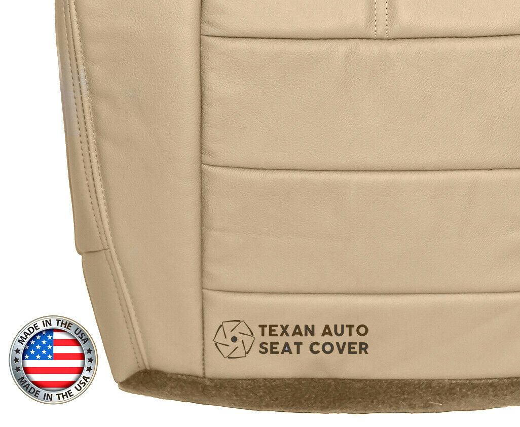 2008, 2009, 2010 Ford F250 F350 F450 F550 Lariat Passenger Side Bottom Synthetic Leather Replacement Seat Cover Tan