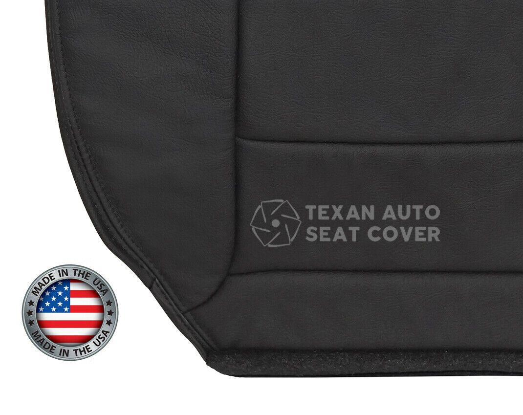 2003, 2004 Ford F250-F350-F450-F550 Lariat, Quad-Cab, Extended-Cab, X-Cab Driver Bottom Synthetic Leather Seat Cover Black