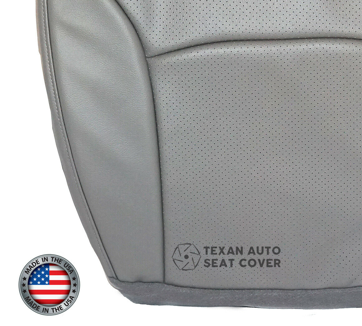 2000 2001 2002 2003 Ford E150 E250 E350 E450 E550 Econoline Van Driver Side Bottom Perforated Synthetic Leather Replacement Cover Gray