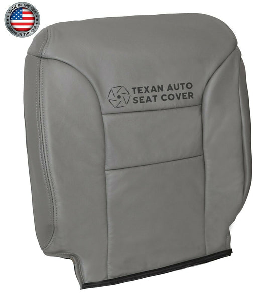 1995 to 2000 Chevy Silverado Driver Side Lean Back Leather Seat Cover Gray