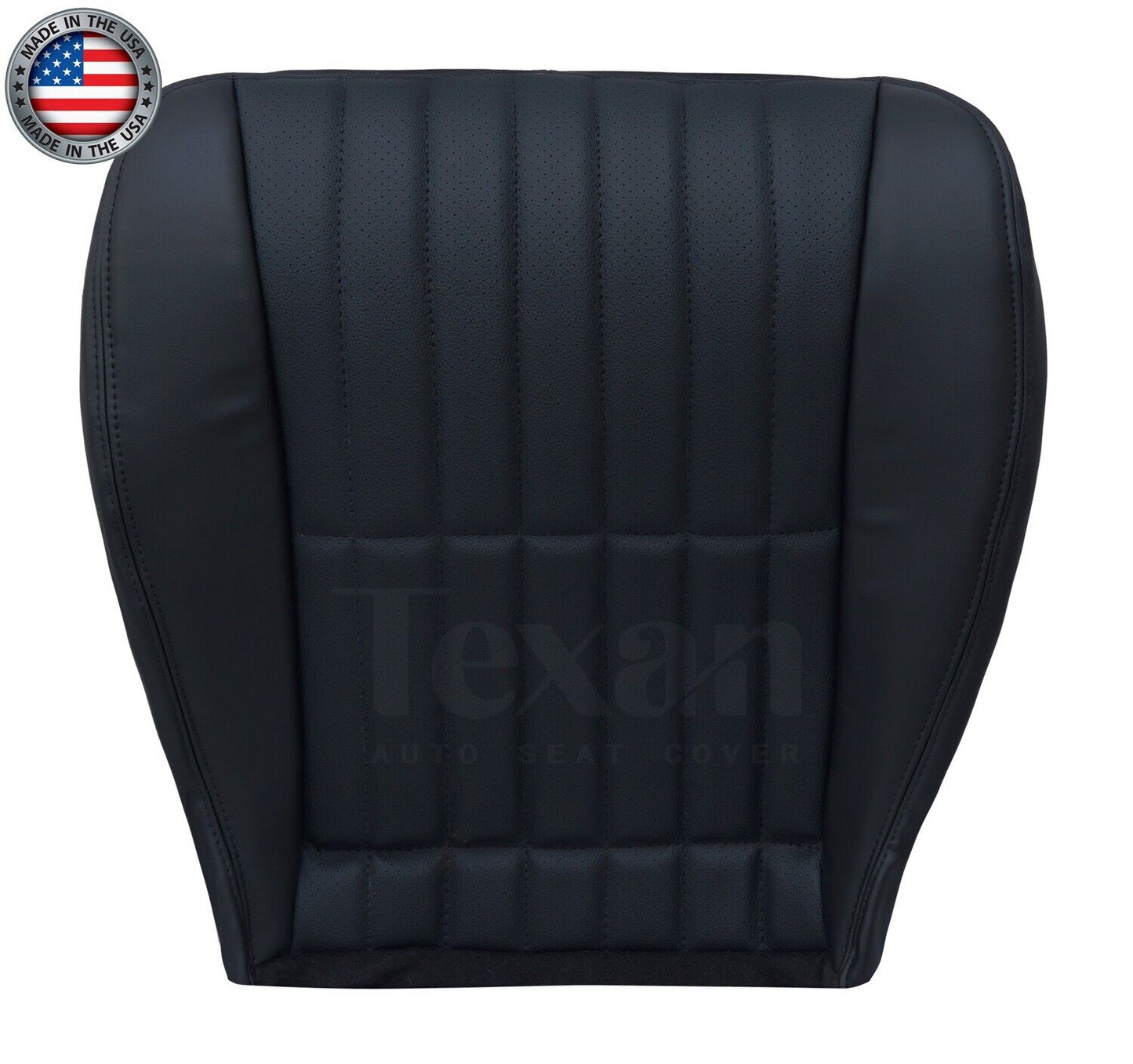 2000, 2001, 2002 Chevy Camaro SS V6 RS Driver Bottom Perforated Synthetic Leather Seat Cover Black
