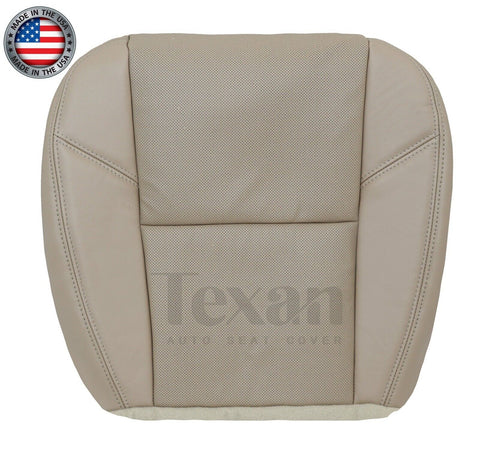 2009 to 2013 Chevy Avalanche LTZ Passenger Bottom Synthetic Leather Perforated Replacement Seat Cover Tan