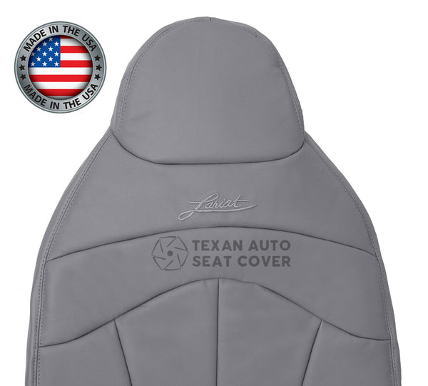 1999, 2000, 2001 Ford F150 Lariat Single-Cab, Super-Cab, Extended-Cab Passenger Lean Back Synthetic Leather Seat Cover Gray