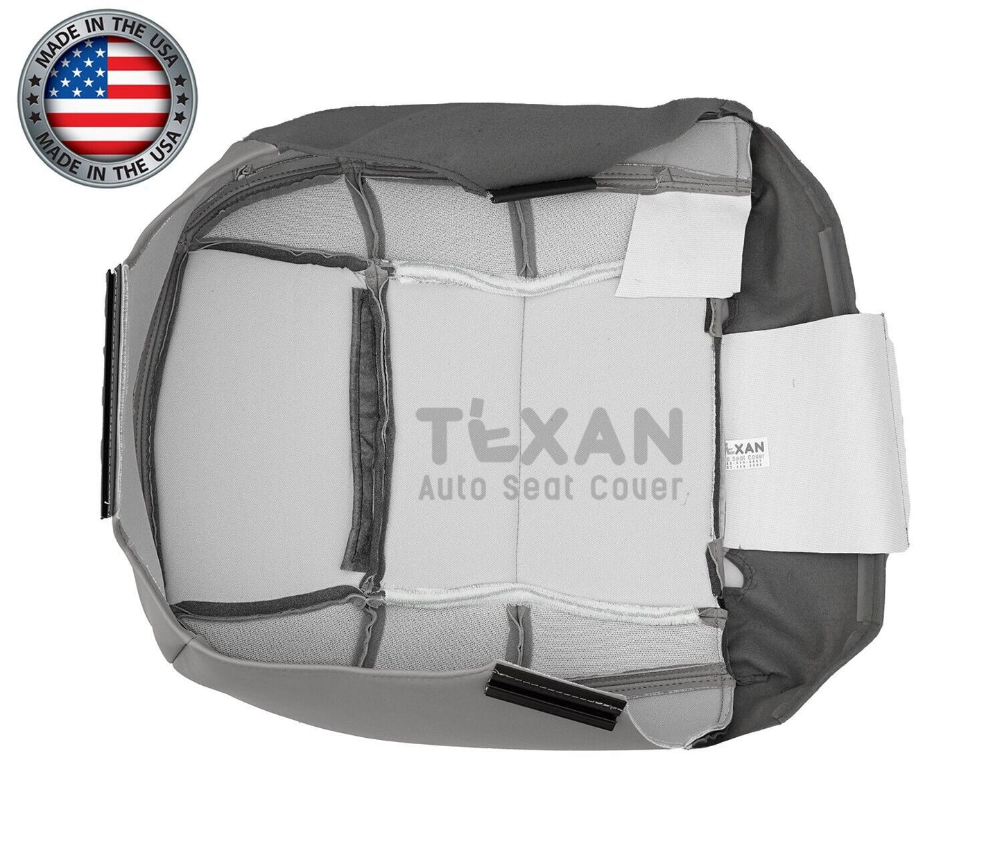1998, 1999 Lincoln Navigator 2WD Passenger Side Bottom Leather Seat Cover Gray