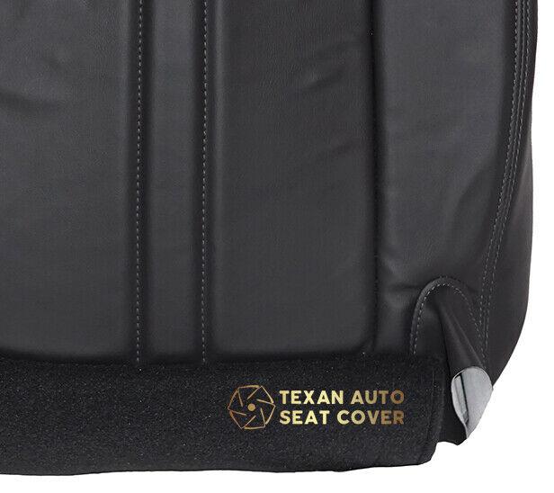 1997 to 2002 Chevy Express Van Passenger Side  Bottom Synthetic Leather Replacement Seat Cover Dark Gray