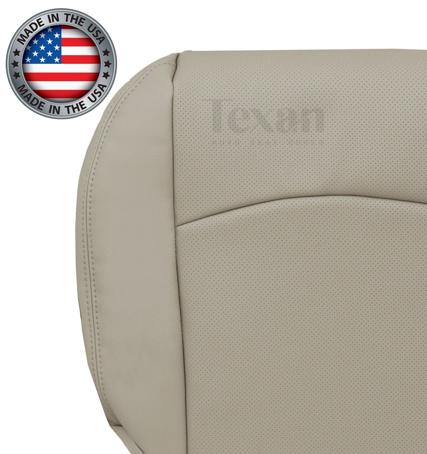 Fits 2013, 2014, 2015, 2016, 2017, 2018 Dodge Ram Driver Side Bottom Perforated Leather Replacement Seat Cover Tan