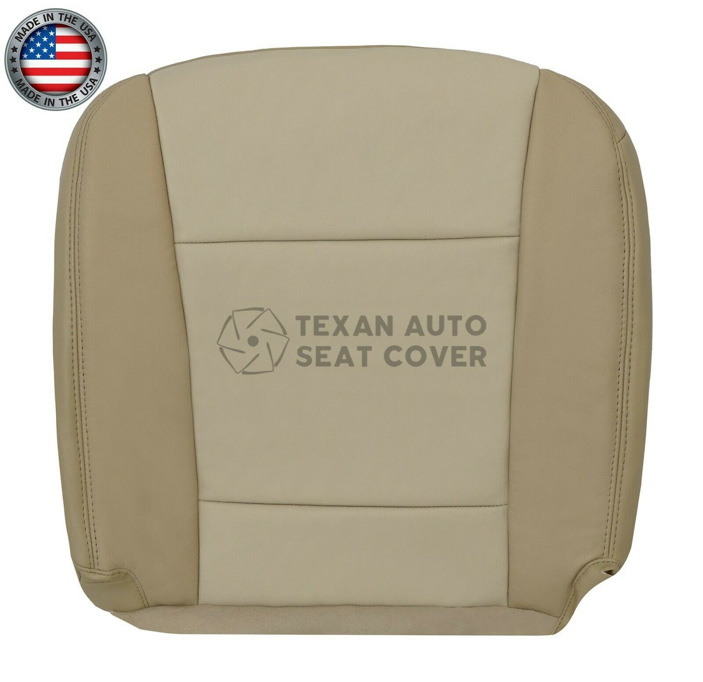 For 2006 to 2010 Ford Explorer Passenger Side Bottom Leather Replacement Seat Cover 2 Tone Tan