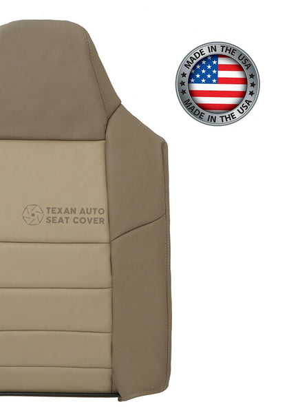 2002 2003 2004 Ford Excursion Eddie Bauer Driver Side Top Leather Seat Cover Tan