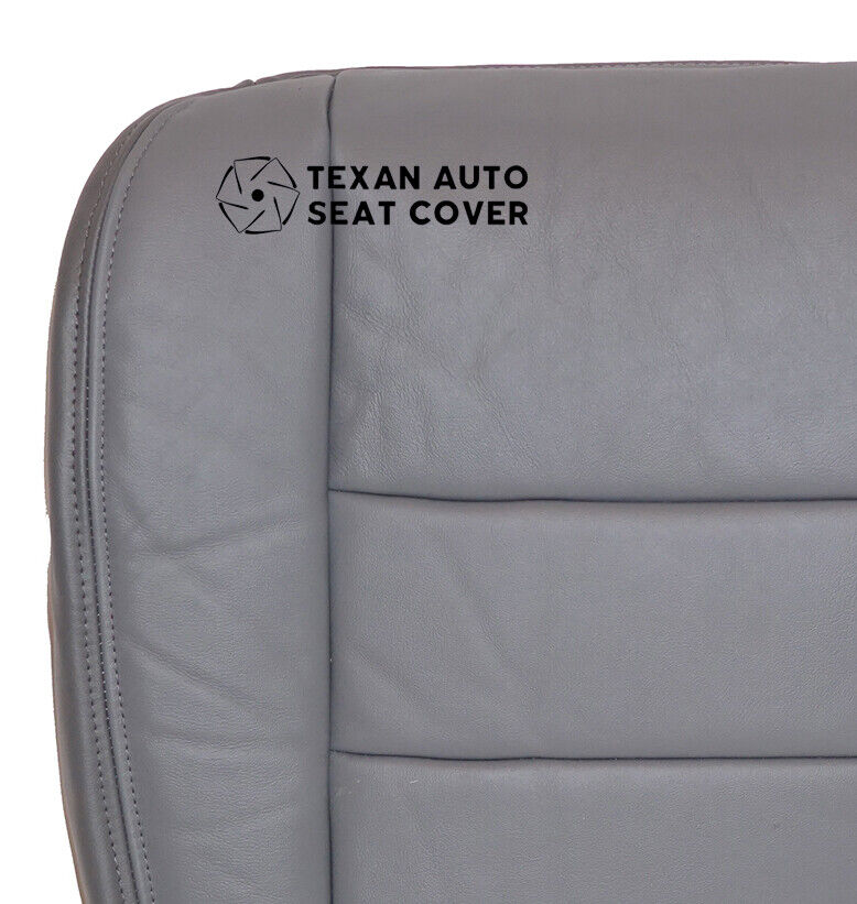 04 05 Ford Excursion Limited XLT Driver Bottom Synthetic Leather Seat Cover Gray