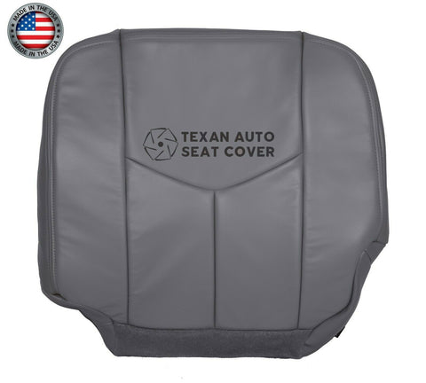 2003, 2004, 2005, 2006 GMC Yukon, Yukon Xl,  SLT SLE Passenger Side Bottom Synthetic Leather Replacement Seat Cover Gray