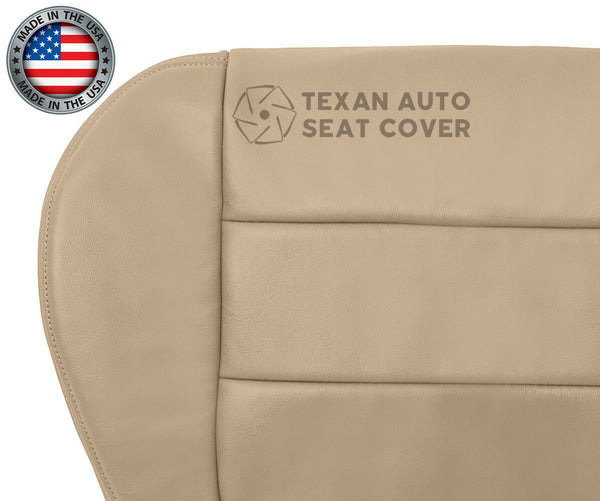 2002, 2003 Ford F150 Lariat Super Crew , Crew Cab Passenger Side Bottom  Leather Seat Cover Tan