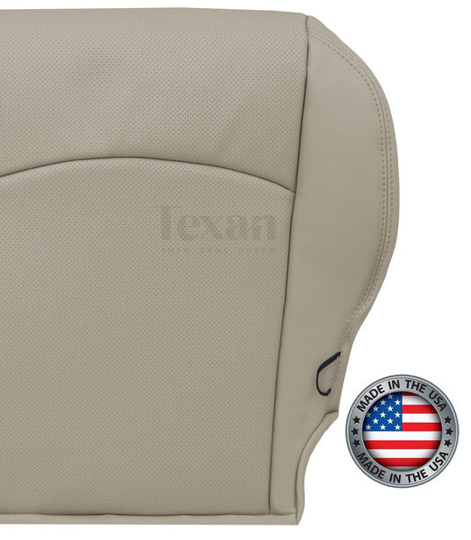 Fits 2013, 2014, 2015, 2016, 2017, 2018 Dodge Ram Passenger Bottom Perforated Synthetic Leather Replacement Seat Cover Tan