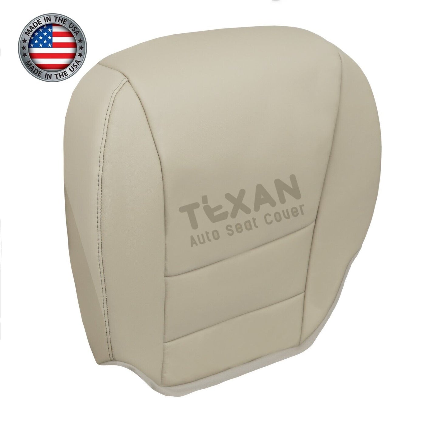 For 2007 2008 2009 2010 2011 2012 2013 Acura MDX Driver Side Bottom Synthetic Leather Replacement Seat Cover Tan