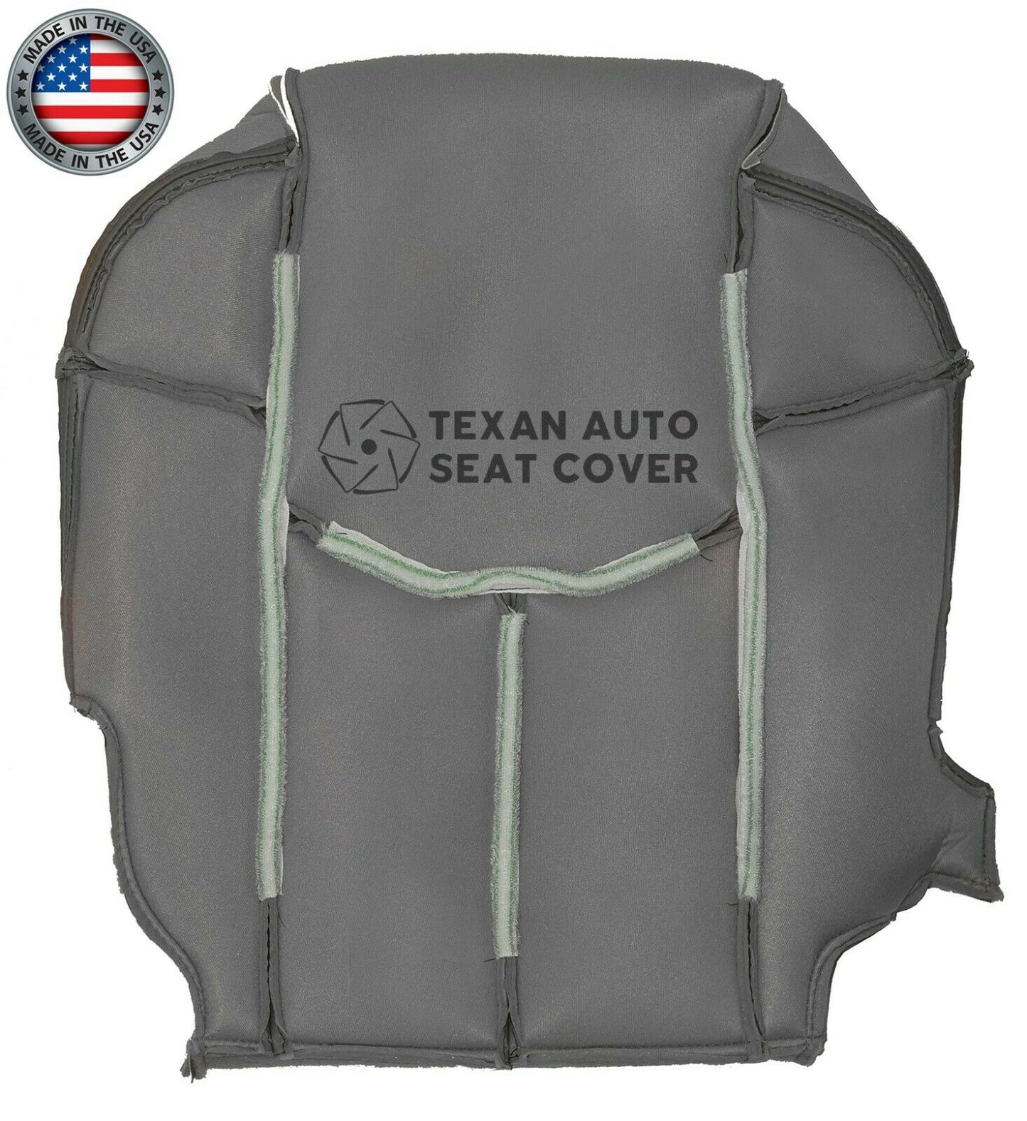 Fits 2002 Chevy Avalanche 1500 2500 LT LS Z71 Z66 Driver Side Bottom Leather Replacement Seat Cover Dark Gray