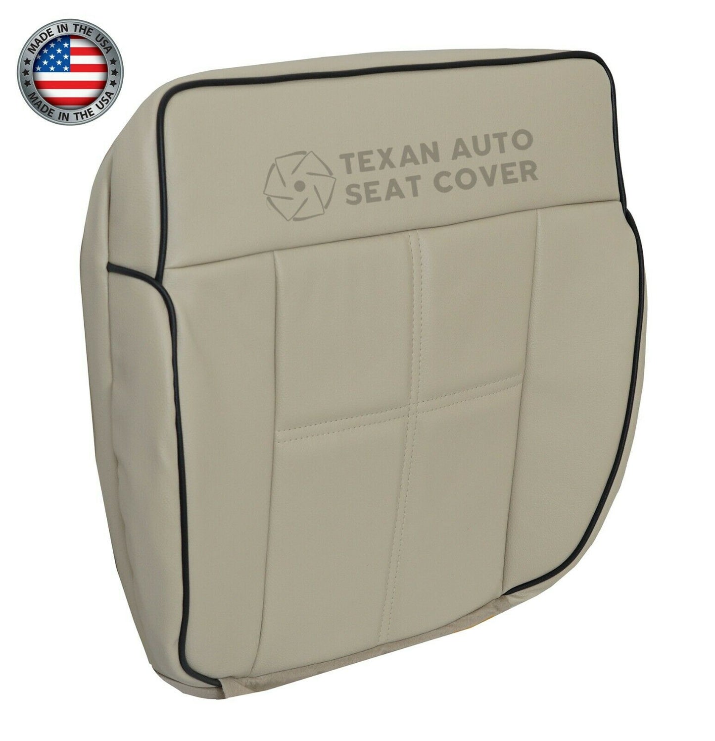 2006, 2007, 2008 Lincoln Mark LT 2WD Passenger Bottom Leather Replacement Seat Cover Tan