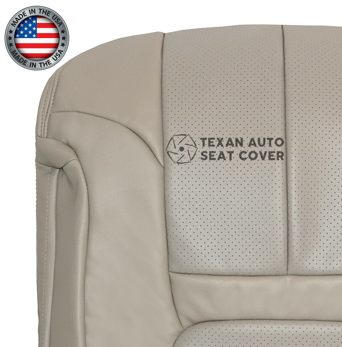 1999 2000 Cadillac Escalade Passenger Side Lean Back Synthetic Leather Replacement Seat Cover Shale