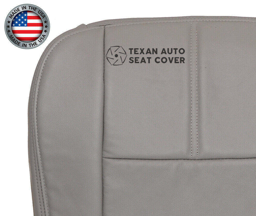 2008, 2009, 2010 Ford F250 F350 F450 F550 Lariat, XLT with Leather Passenger Bottom Synthetic Leather Seat Cover Gray