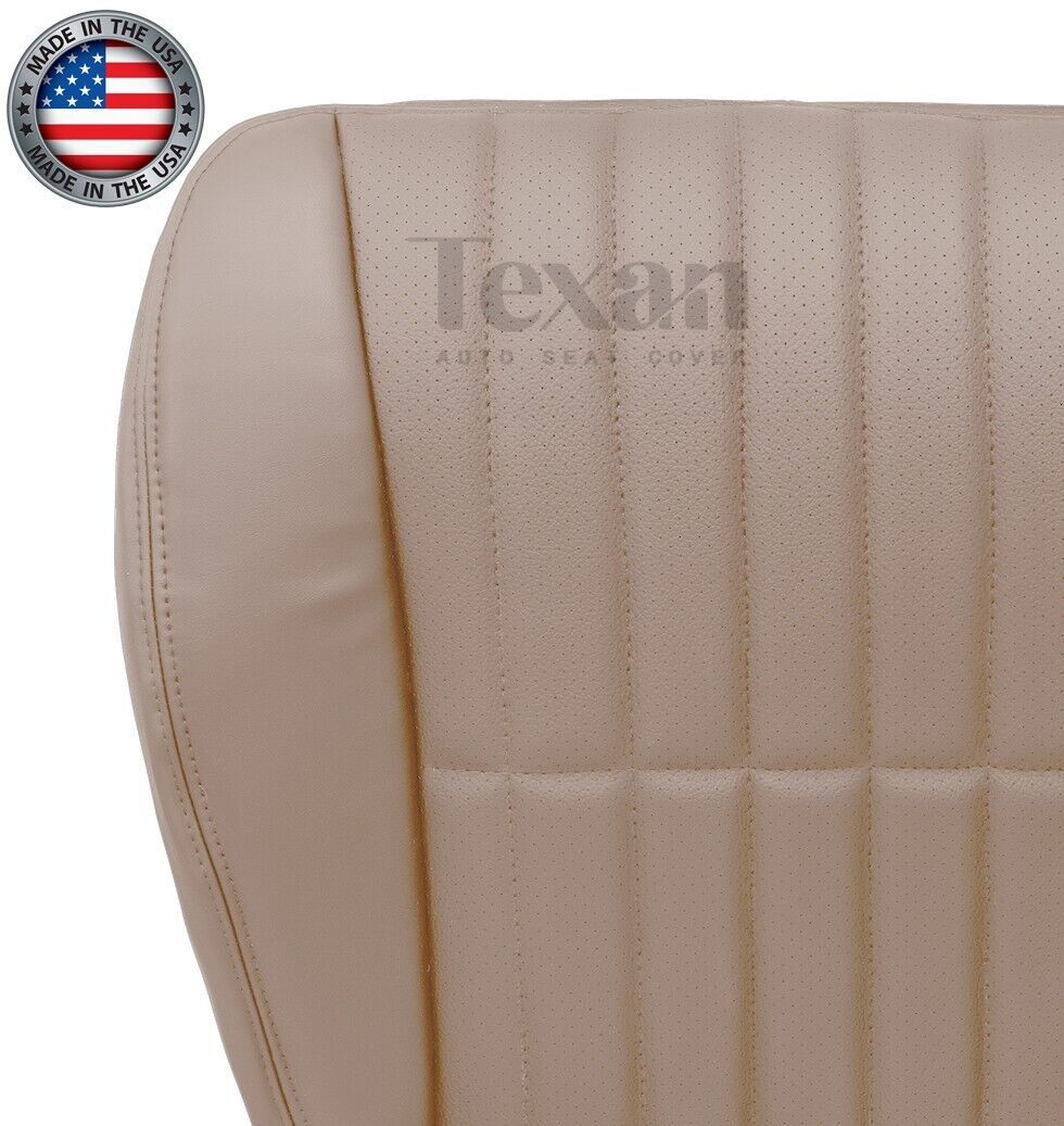 1997 to 2002 Chevy Camaro SS V6 RS Driver Side Bottom Perforated Synthetic Leather Replacement Seat Cover Tan