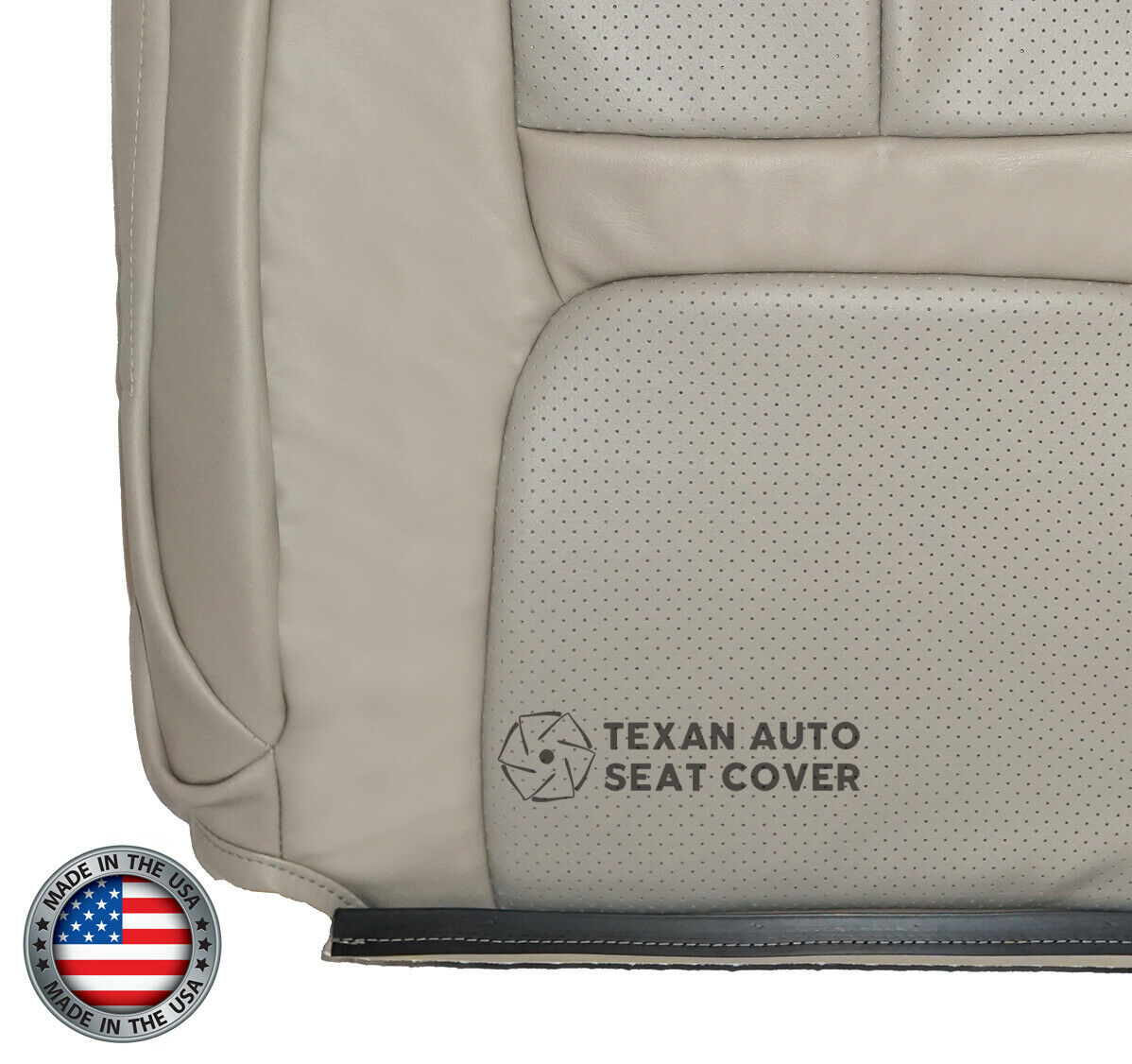 1999 2000 Cadillac Escalade Passenger Side Lean Back Synthetic Leather Replacement Seat Cover Shale