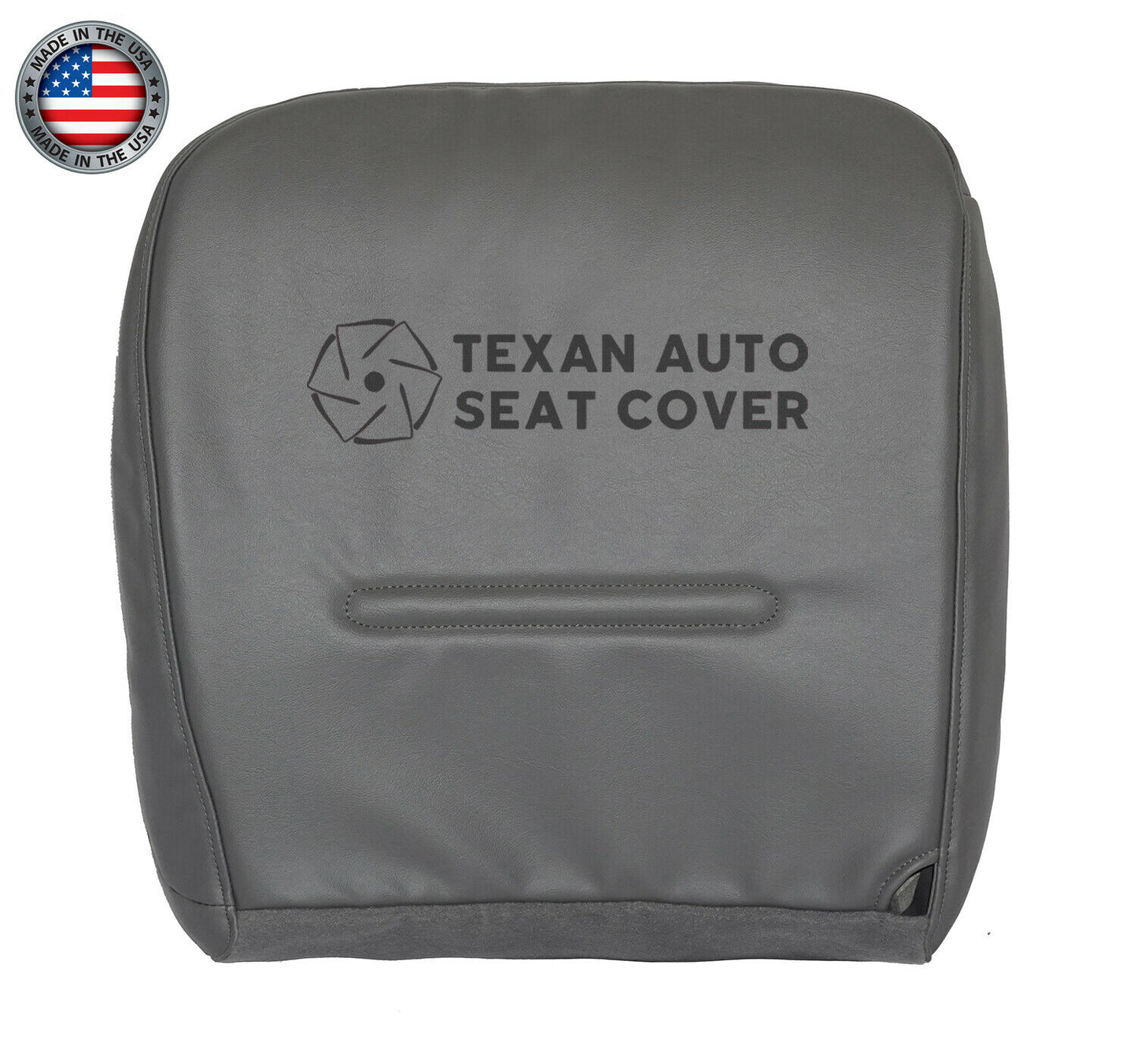 For 1999 to 2001 Ford F250 F350 F450 F550 Driver Side Bottom Synthetic Leather Replacement Seat Cover Gray