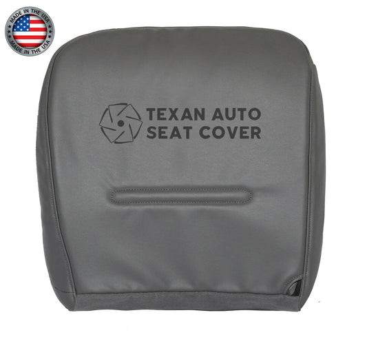 For 1999 to 2001 Ford F250 F350 F450 F550 Driver Side Bottom Synthetic Leather Replacement Seat Cover Gray