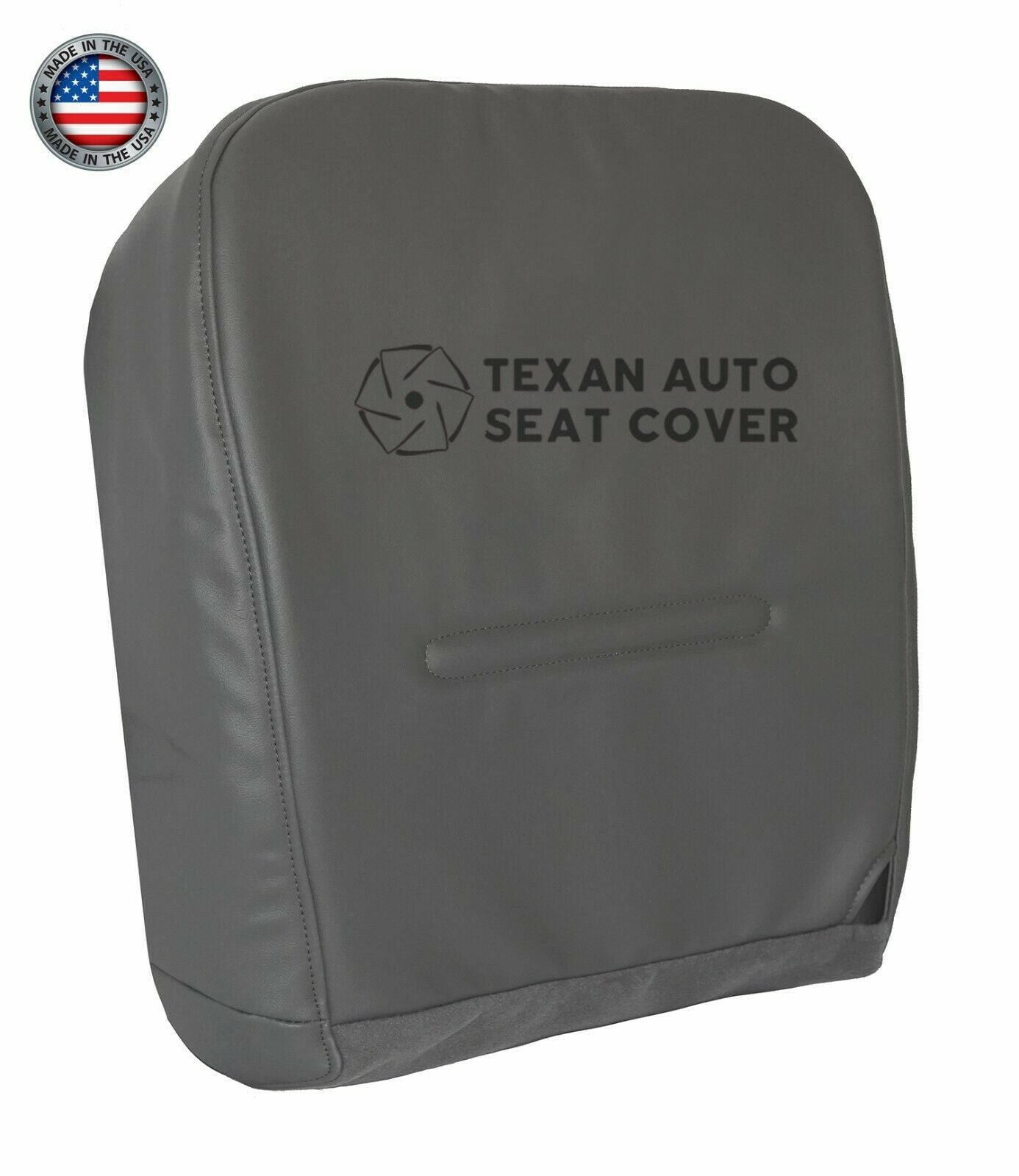 For 1999 to 2001 Ford F250 F350 F450 F550 Driver Side Bottom Synthetic Leather Replacement Seat Cover Gray