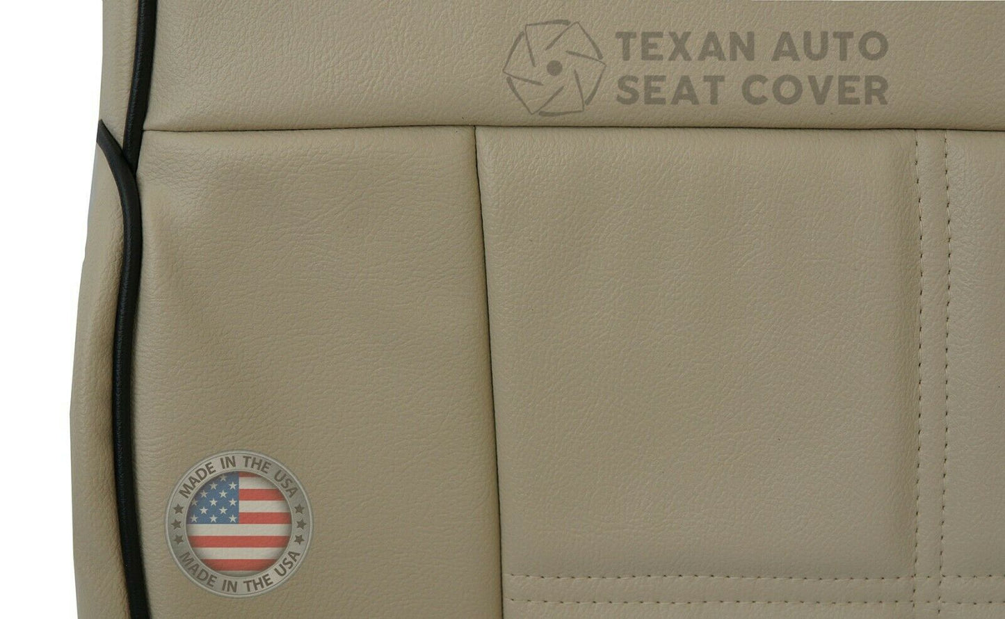 2006, 2007, 2008 Lincoln Mark LT 2WD Driver Bottom Leather Replacement Seat Cover Tan