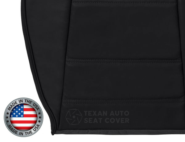 1999, 2000, 2001, 2002, 2003, 2004 Ford Mustang V6 Driver Side Bottom Synthetic Leather Replacement Seat Cover Black